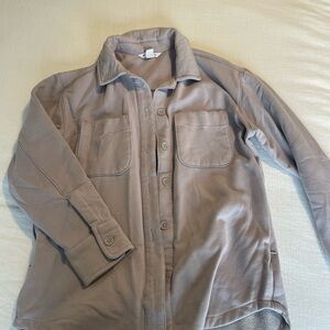 Athleta light purple shirt jacket